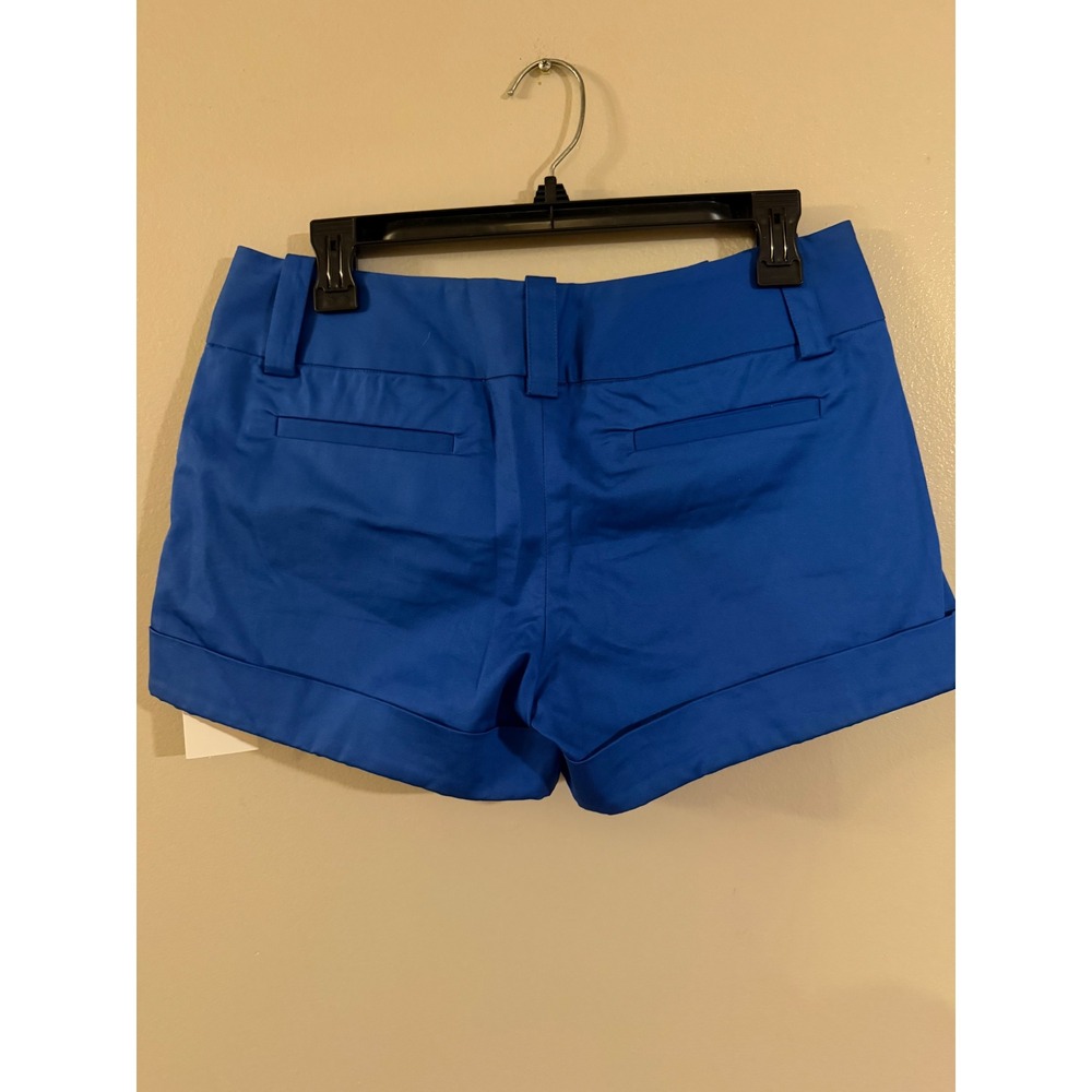 Alice + Olivia Scoop Royal Blue Cuffed Tailored Shorts Size 6 - Picture 5 of 8